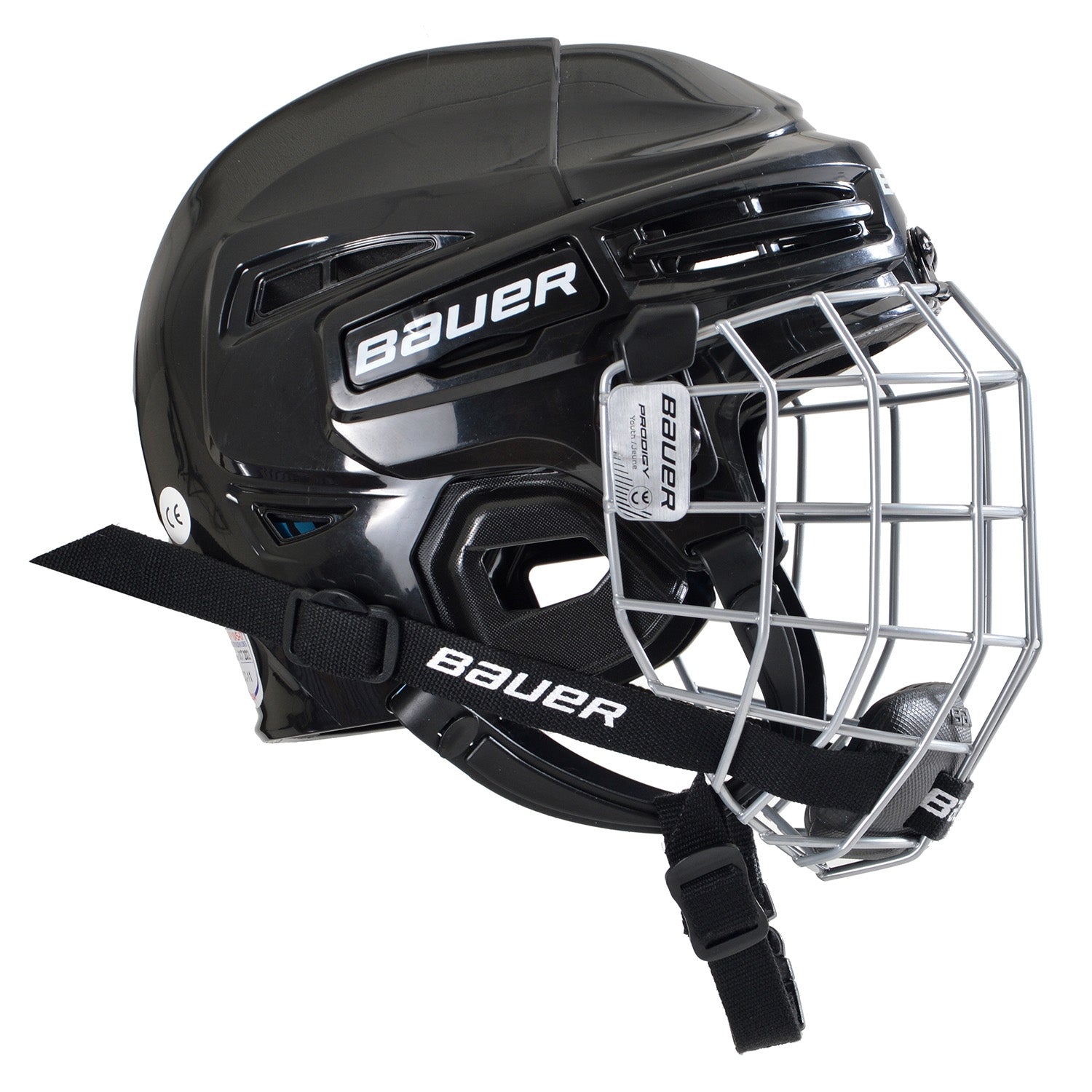 Bauer Eishockeyhelm Prodigy Combo schwarz youth mit Gitter